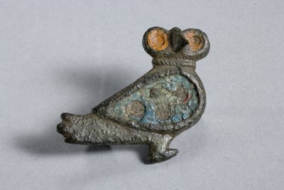 Fibula van een uil, 2e-3e eeuw na Chr. door Gallo Roman